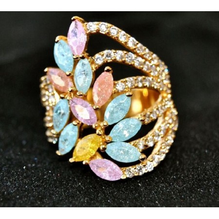 Multigem Cocktail Ring